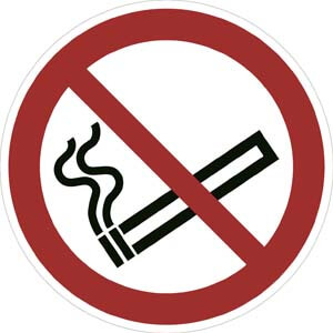 P002 No Smoking Floor Sign